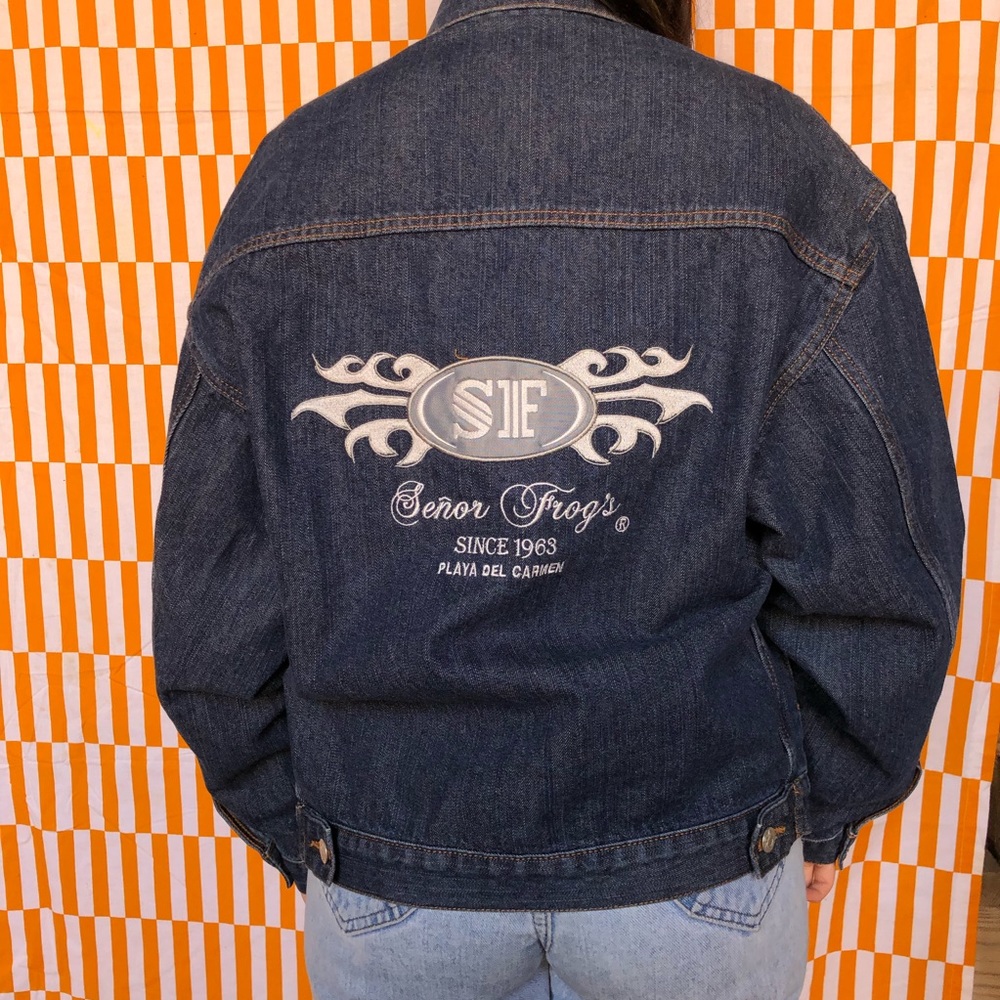 Vintage Señor Frogs Denim Jean Jacket